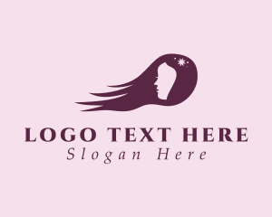 Flower Hair Beautician Logo