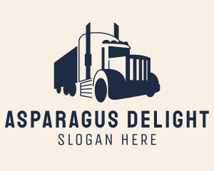 Blue Freight Truck logo design