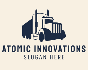 Blue Freight Truck logo design