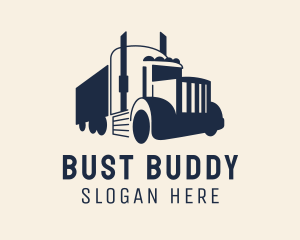 Blue Freight Truck logo design