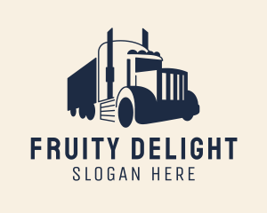 Blue Freight Truck logo design