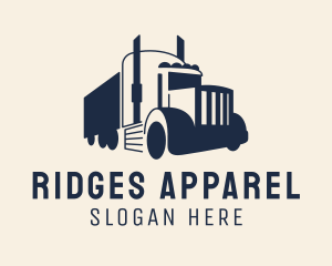 Blue Freight Truck logo design