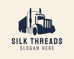 Blue Freight Truck logo design