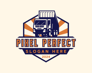 Logistics Cargo Truck Logo