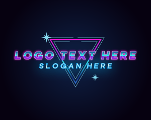 Sparkle - Retro Triangle Nightclub Bar logo design