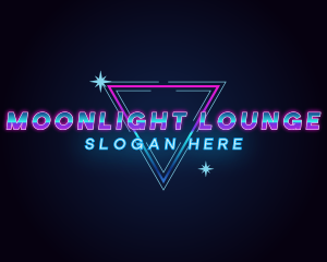 Nightlife - Retro Triangle Nightclub Bar logo design