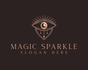 Moon Eye Sparkle logo design