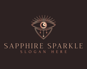 Moon Eye Sparkle logo design