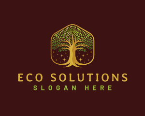 Environment Growth Tree logo design