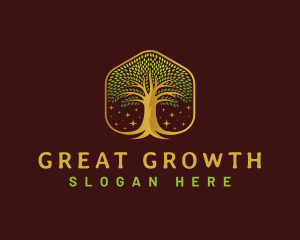 Environment Growth Tree logo design