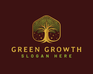 Environment Growth Tree logo design