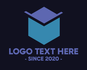 Blue Hexagon - Air Force Box logo design