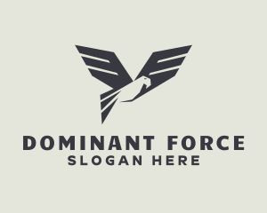 Geometric Avian Falcon logo design