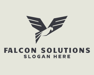 Geometric Avian Falcon logo design