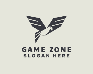 Geometric Avian Falcon logo design