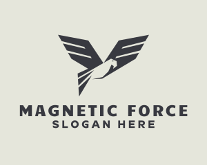 Geometric Avian Falcon logo design