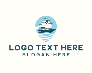 Transportation - Airplane Cruise Travel logo design