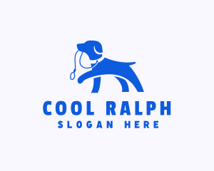 Puppy Dog Walker Leash logo design