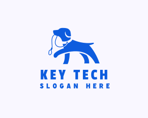 Puppy Dog Walker Leash logo design