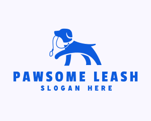 Leash - Puppy Dog Walker Leash logo design