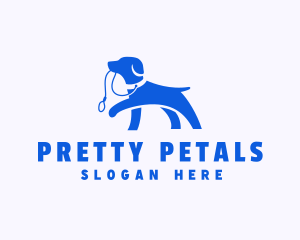 Puppy Dog Walker Leash logo design