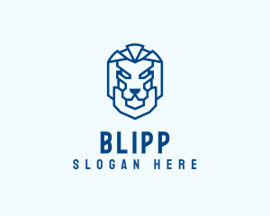 Animal - Lion Head Robot logo design