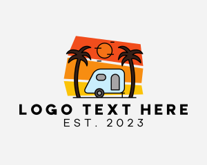 Travel Agency - Summer Adventure Vehicle logo design