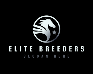  Pegasus Horse Wings logo design