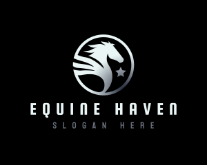  Pegasus Horse Wings logo design