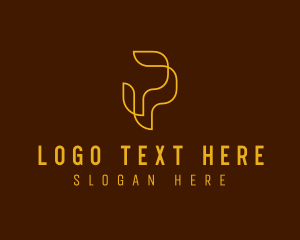 Monoline - Modern Agency Letter P logo design