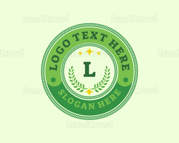 Eco Laurel Wreath Logo