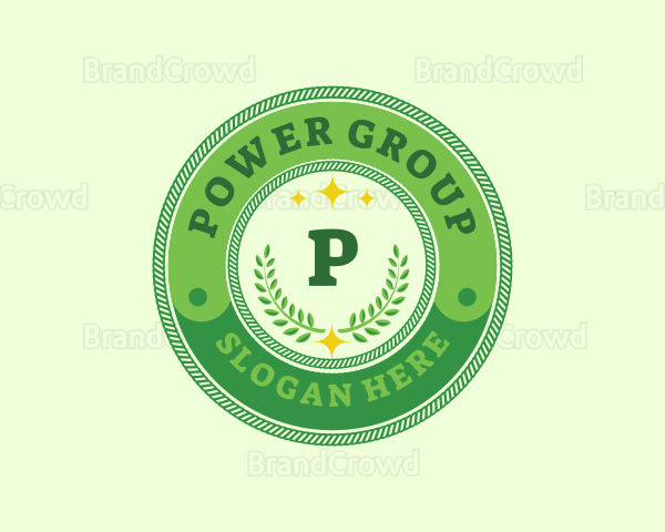 Eco Laurel Wreath Logo