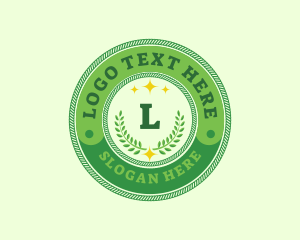 Eco Laurel Wreath  Logo