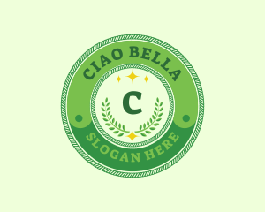 Eco Laurel Wreath  logo design