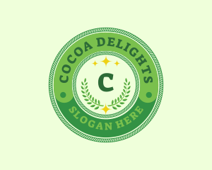 Eco Laurel Wreath  logo design