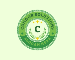 Eco Laurel Wreath  logo design