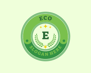 Eco Laurel Wreath  logo design