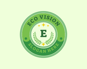 Eco Laurel Wreath  logo design