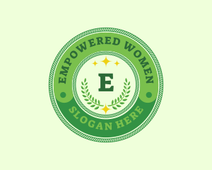 Eco Laurel Wreath  logo design