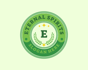 Eco Laurel Wreath  logo design