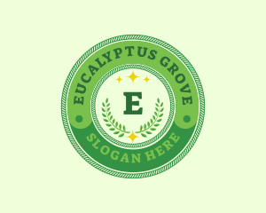 Eco Laurel Wreath  logo design