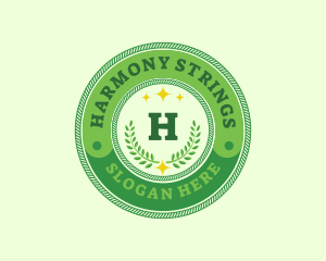 Eco Laurel Wreath  logo design