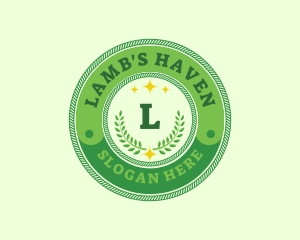 Eco Laurel Wreath  logo design