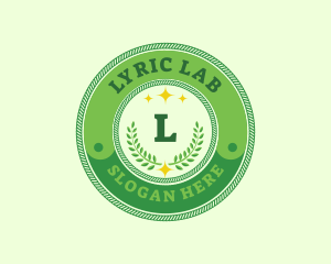 Eco Laurel Wreath  logo design