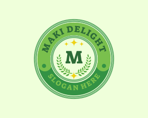 Eco Laurel Wreath  logo design