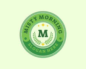 Eco Laurel Wreath  logo design