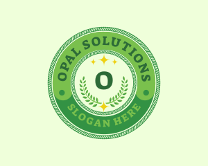 Eco Laurel Wreath  logo design