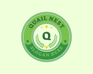 Eco Laurel Wreath  logo design