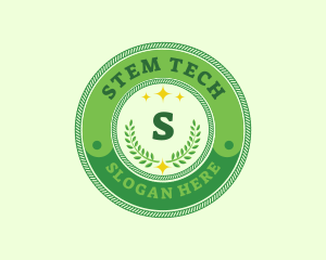 Stem - Eco Laurel Wreath logo design