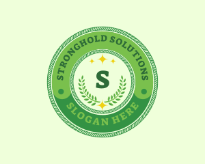 Eco Laurel Wreath  logo design